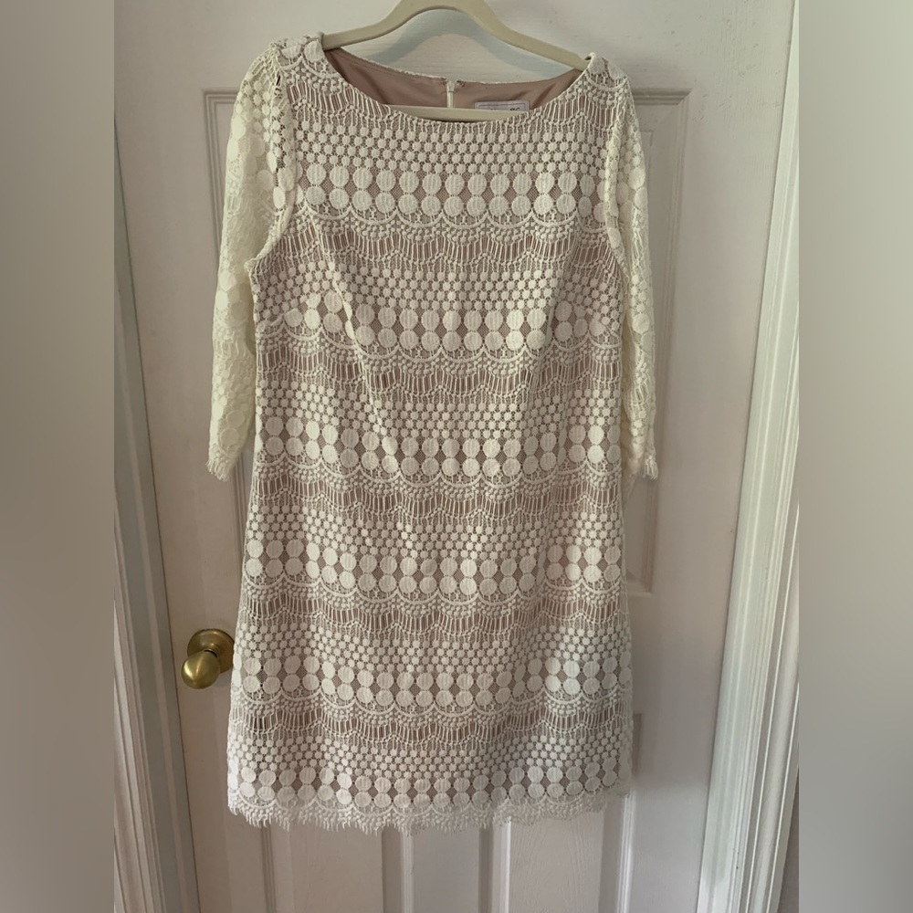Jessica Cream Lace Dress